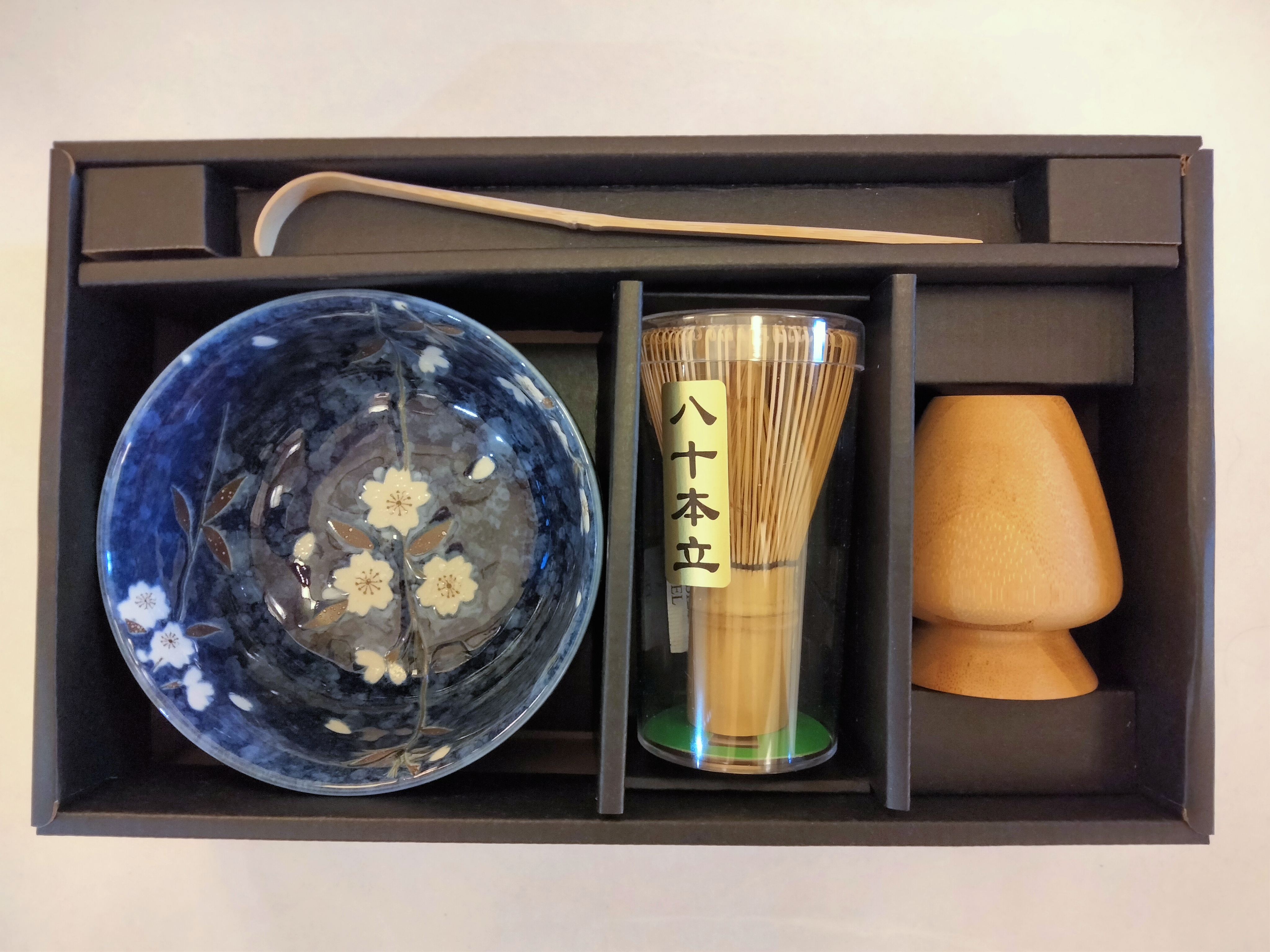 Matcha Set 4-teilig Blüte Weiß