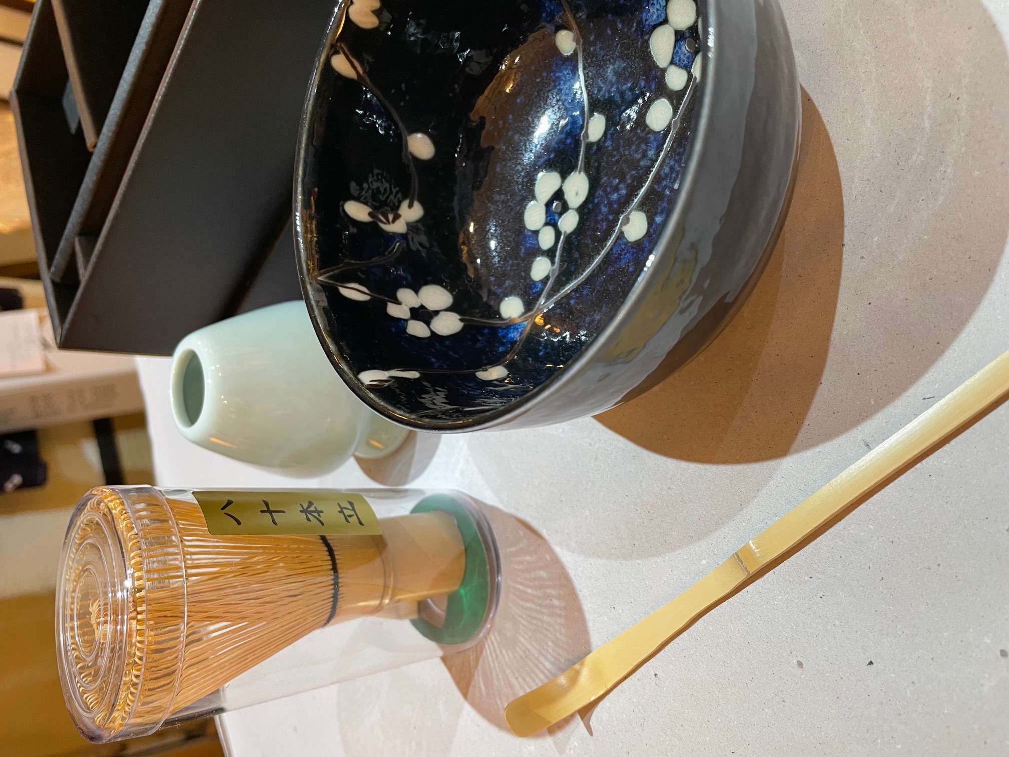 Matcha Set 4-teilig Kirschblüte Blau