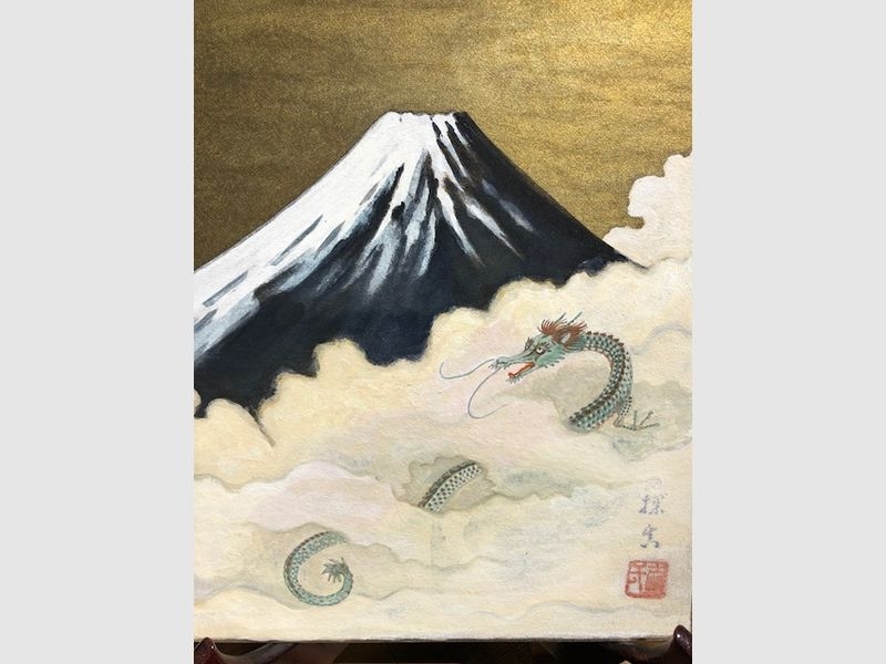 Drache mit Fuji