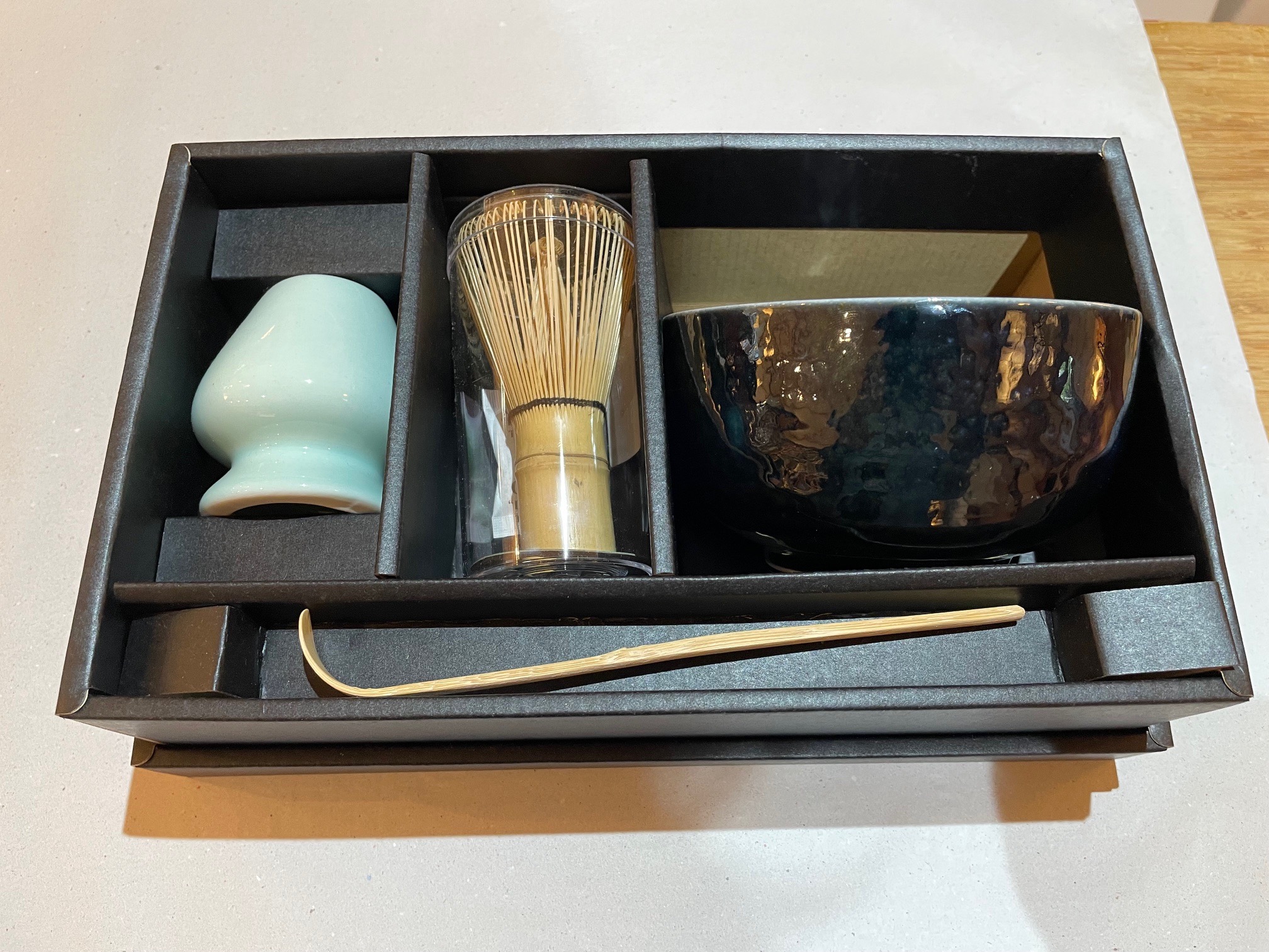Matcha Set 4-teilig Kirschblüte Blau