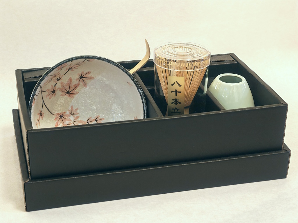 Matcha Set Ahornblatt 4-teilig