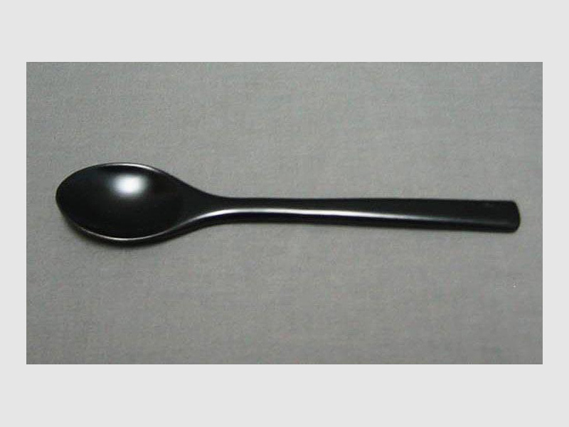 Lacklöffel schwarz, 14cm