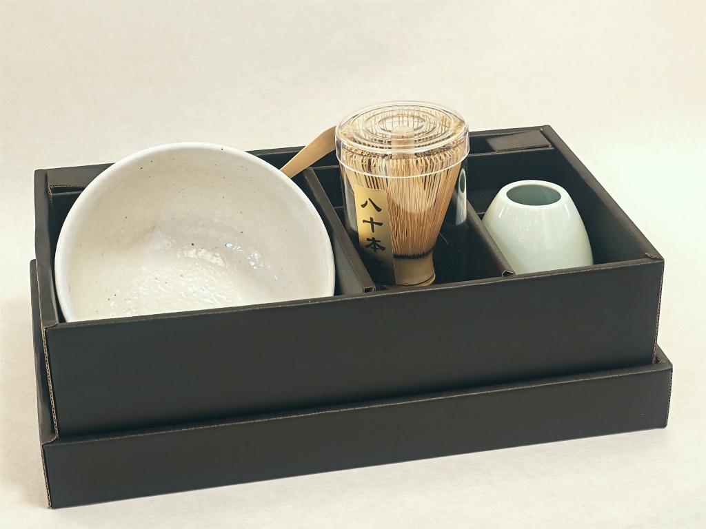 Matcha Set 4-teilig  weiß