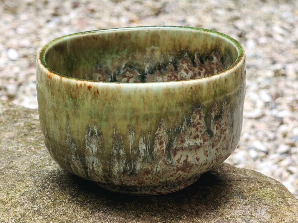 Matchaschale Oribe Nagashi