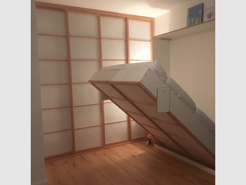 Schrankbett  und Kleiderschrank