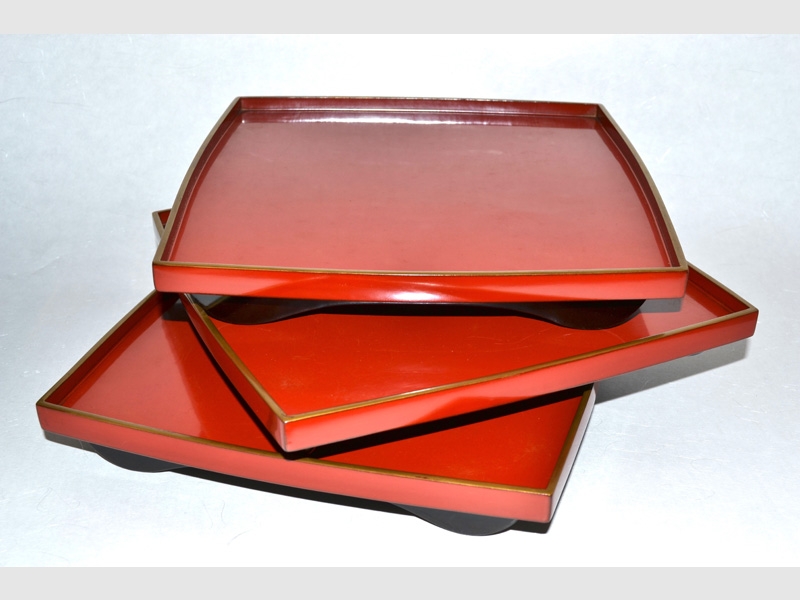 Lacktabletts, rot