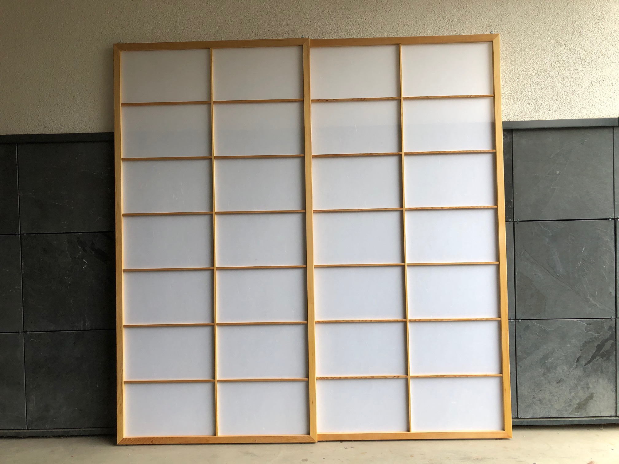 Shoji Classic mit Mittelsprosse LB 243cm H 250cm neuwertig