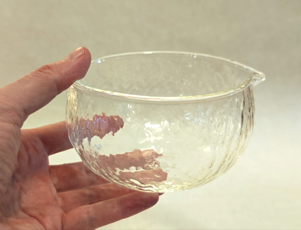 Matchaset 4 teilig mit Katakuchi aus Glas