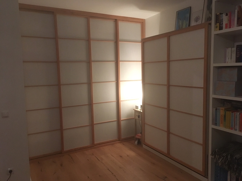 Schrankbett  und Kleiderschrank