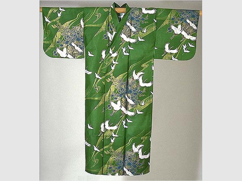 Kimono Tsuru grün