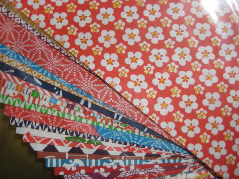 Origamipapier "Chiyogami" 17 x 17 cm